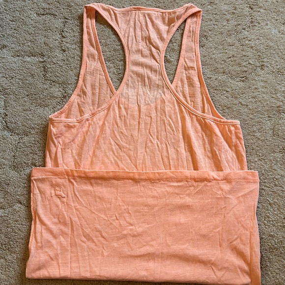 PINK Size Large Peach Racerback Tank Top - Picture 4 of 5